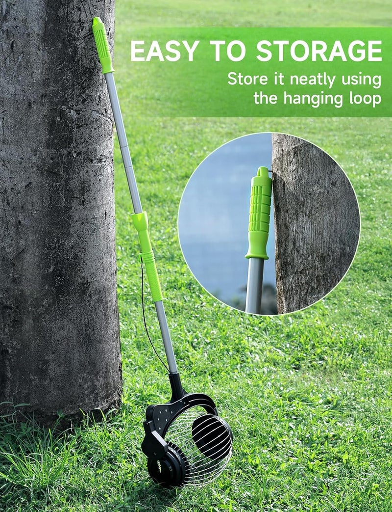 GASREKV Nut Gatherer for Walnuts with 1.8-Gallon Capacity, No-Bend Emptying Design，Acorn Picker Upper Roller Suitable for 1.2"-3.6" Walnuts,Chestnuts, Fallen Apples & Tennis Balls(No Small Acorns) - Image 4